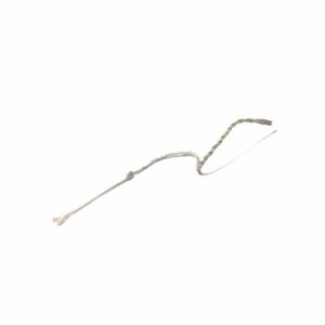 Cracker en kevlar tressé pour fouet de feu Gora, vue complète sur fond blanc.