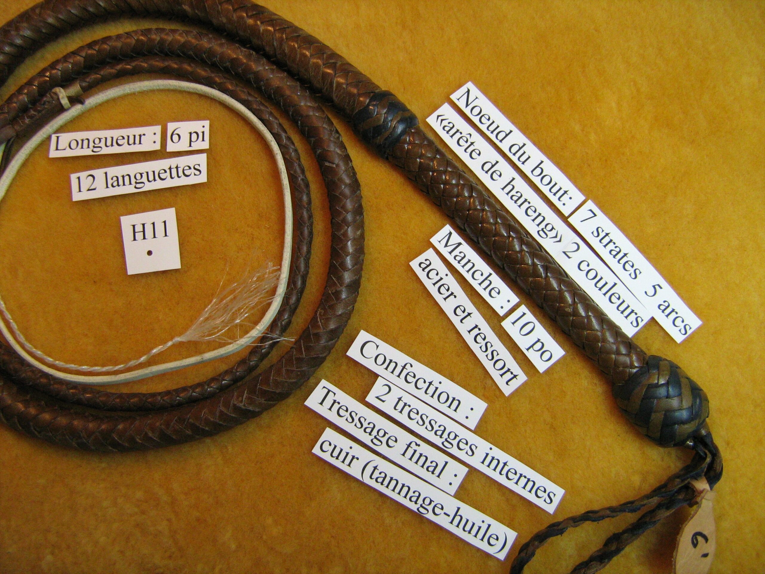Hxiu General Fouets de pagaie en simili cuir